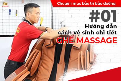 Hướng dẫn cách vệ sinh chi tiết ghế massage Kingsport