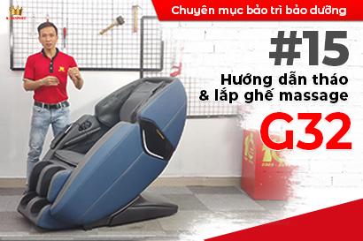 Hướng dẫn tháo lắp ghế massage Kingsport G32