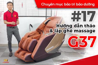 Hướng dẫn cách tháo ghế massage Kingsport G37