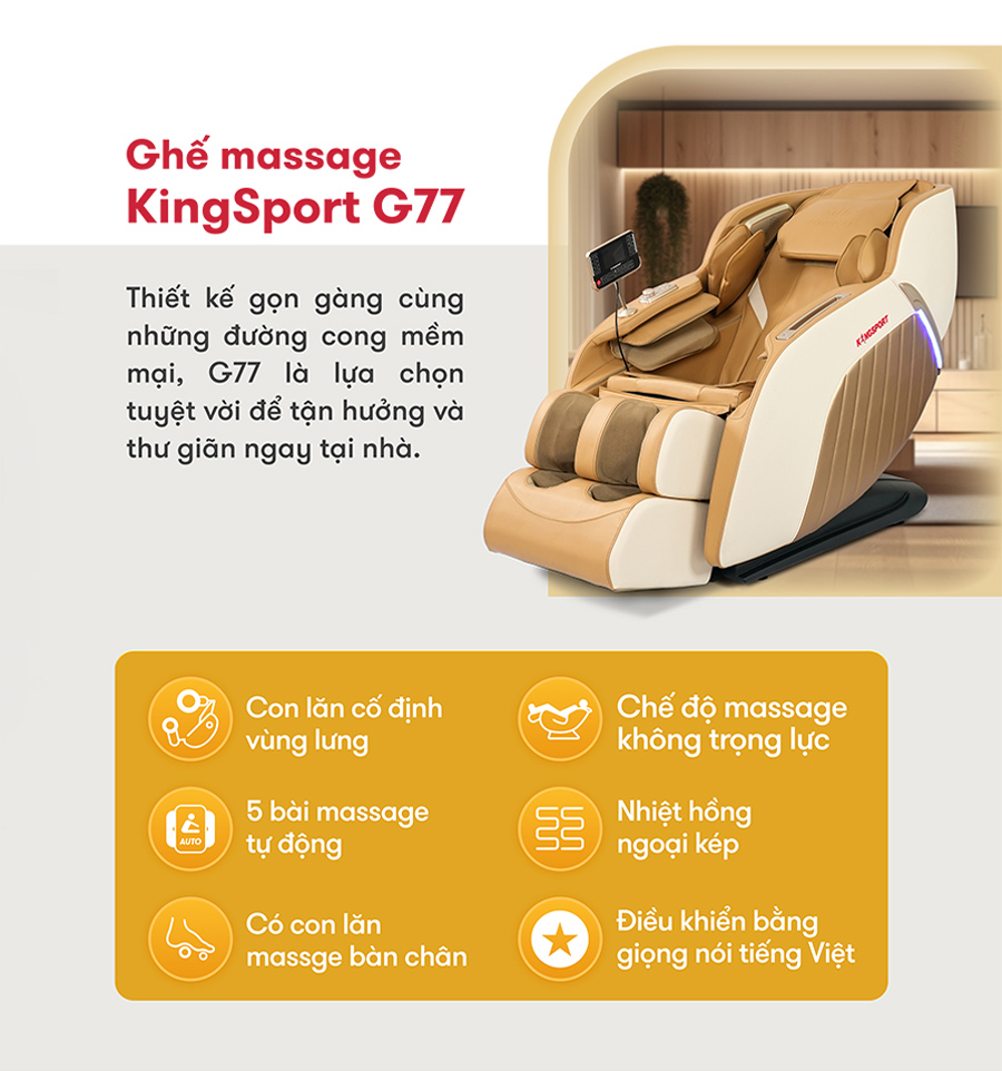 Ghế massage Kingsport G77 2