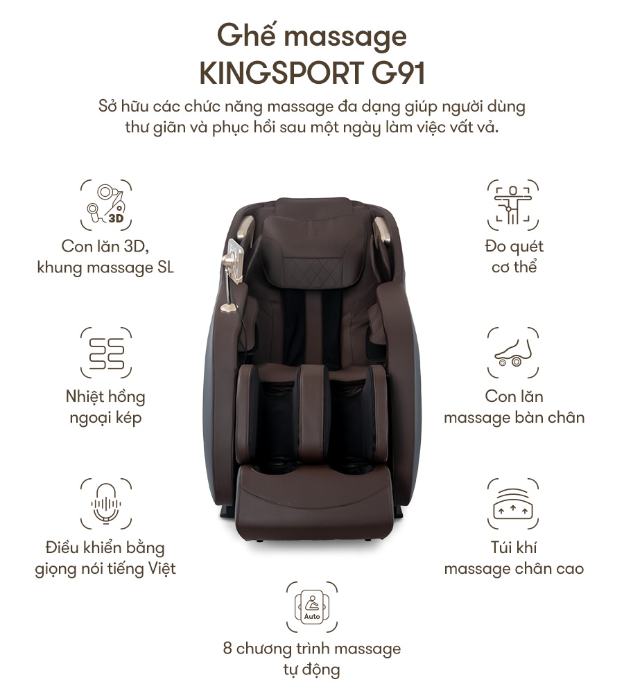 Ghế massage Kingsport G91 2